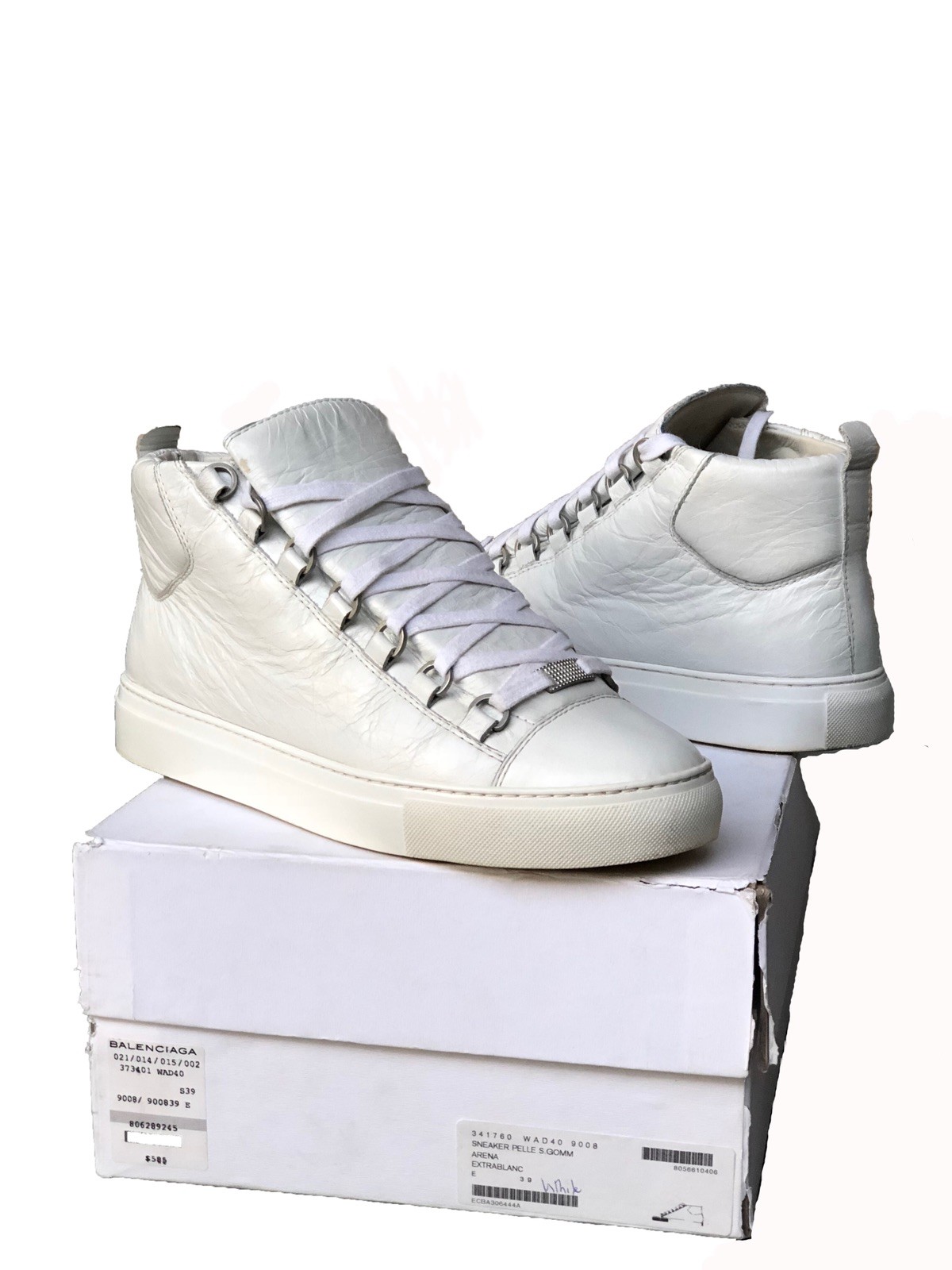 Balenciaga Arena White Size 39 US 7 | eBay