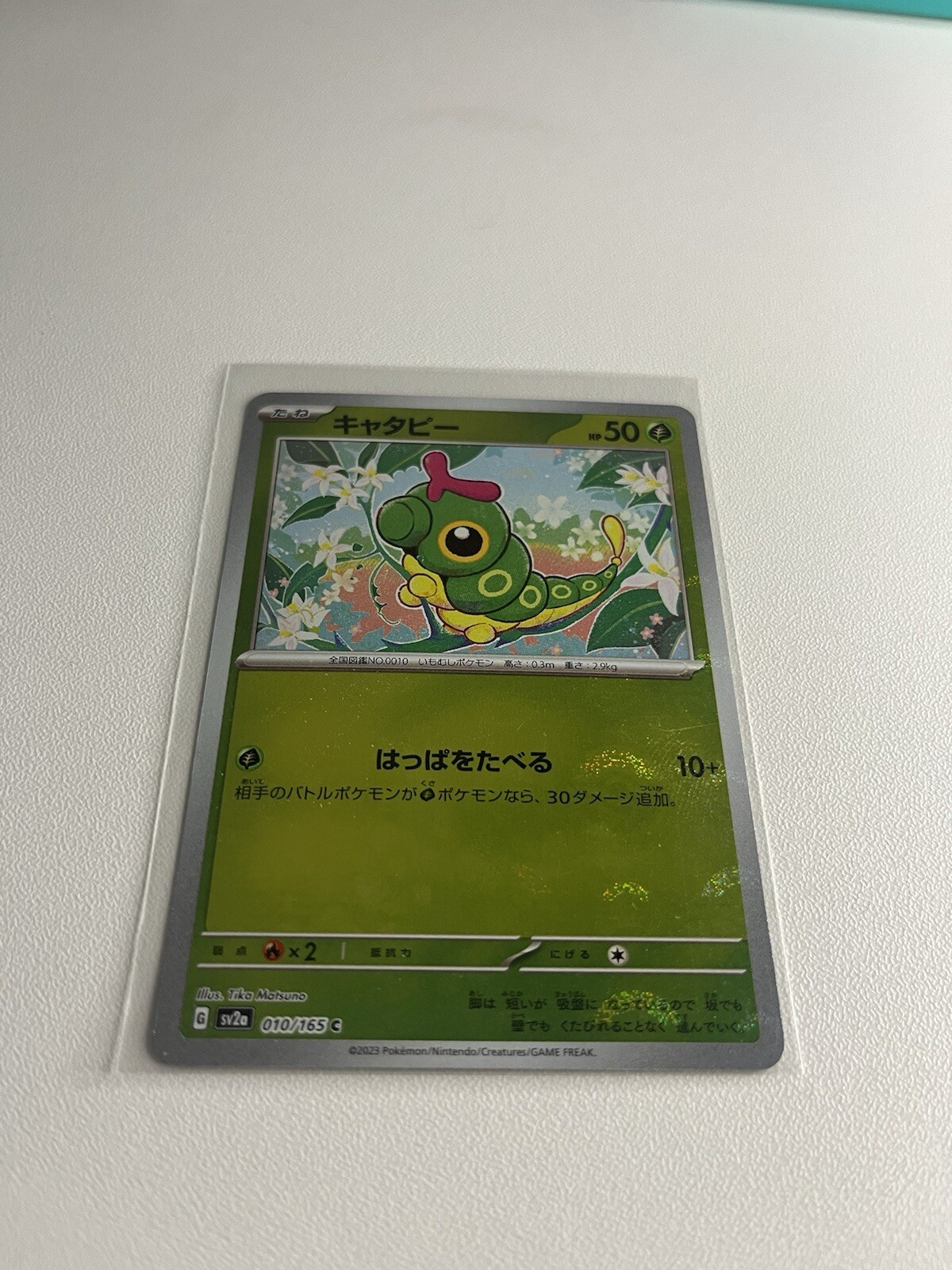 2023 Near Mint Pokemon Caterpie 010/165 Reverse 151 SV2a Japanese Poke Ball