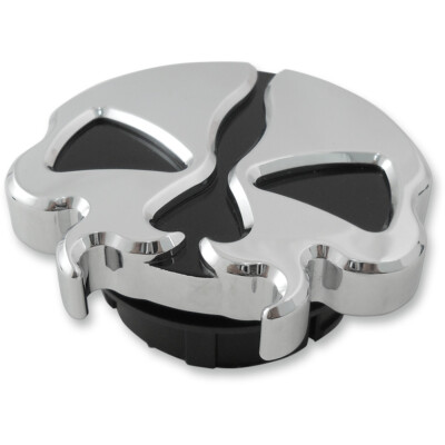 Drag Specialties Split Skull Gas Cap - Chrome - Dummy | 78050B2