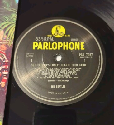 Beatles: Sgt. Pepper's Lonely Hearts Club Band Vinyl LP PCS-7027