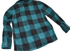 K8 !WOW! JUMPING BEANS 4T Boys Green Fleece Plaid button Up Long Sleeve Shirt — photo 3