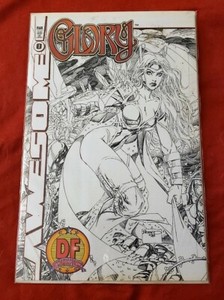 Awesome Glory #0 DF Sketch(Black & White) Cover Sealed w/ COA #1097