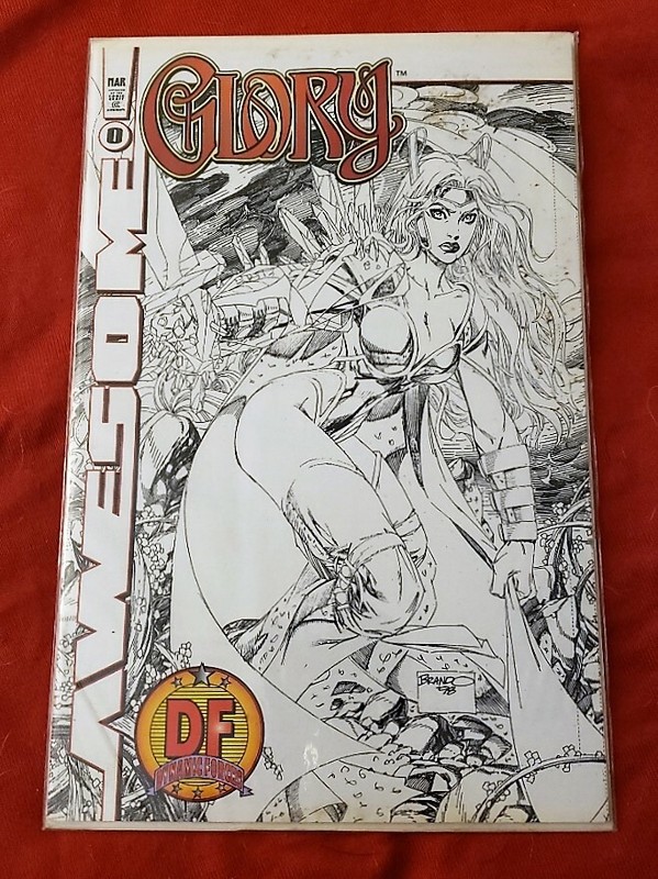Awesome Glory #0 DF Sketch(Black & White) Cover Sealed w/ COA #1097