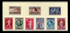 Timbres : Belgique/ Belgium  - Lot Poste Aérienne 1947 - 9 timbres ***