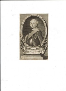 Fürst Victor Friedrich von Anhalt Bernburg (1700 1765): Kupferstich Portrait