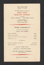 VINTAGE 40s 50s HENRY WOOD PROMENADE CONCERT SERIES PROGRAMME ROYAL ALBERT HALL