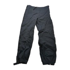 Vtg 90s REI Gore-Tex Full Side Zip Rain Paints Black Made in USA Gorpcore Mens L