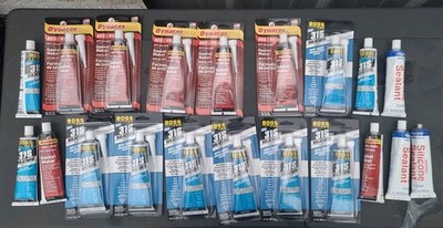 Silicone Adhesive Sealants Indoor/Outdoor Assorted Brands GASKET  Lot Of 20
