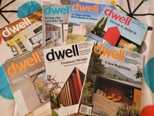 DWELL MAGAZINE - LOT OF 7 -  misc issues 2015-2017. See DESCRIPTION for dates.