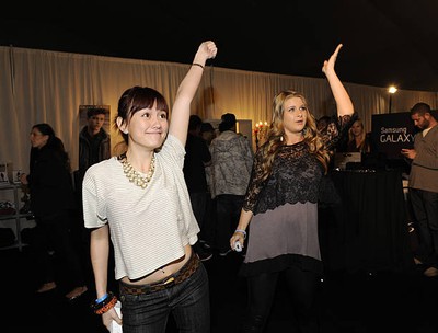 Agnes Monica Savannah Outen at Ubisoft's Just Dance 2 at the Amer- 2010 Photo 6