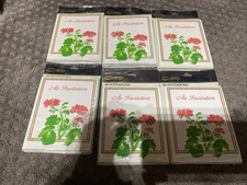 vintage invitations 6 Pkgs Of 10 Contemporary Brand Sealed  60 Total