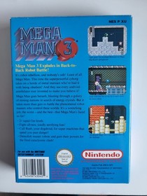 Mega Man 3 NES Nintendo Game Complete In Box With Instruction Manual Rare Game