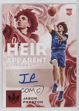 2021-22 Panini Court Kings Heir Apparent Violet 92/49 Jason Preston Auto 1d0h
