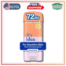 Dry Idea Women Gel Antiperspirant Deodorant Unscented Hypoallergenic 3 oz