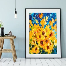 Sunflowers Canvas Painting Wall Art Home Decor Posters & Prints Impressionism