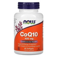 NOW Foods Coq10 400 Mg (Coenzym Q10, Kreislaufgesundheit) 60 Kapseln