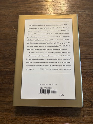 SIGNED Palestine Peace Not Apartheid Jimmy Carter 1st Edition Printing 2006 HCDJ - Picture 5 of 12