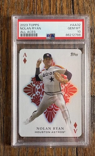 2023 Topps All Aces Nolan Ryan PSA 10🔥 Astros #AA-32 CLEAN case