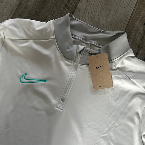 Nike Herren Dri-FIT 1/4-Reißverschluss Laufoberteil grau/weiß XL xlarge - brandneu - Bild 6 von 14
