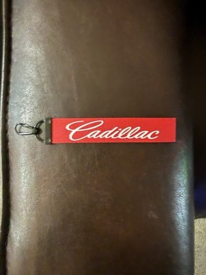 Cadillac canvas twill fabric Keychain 