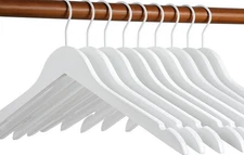 TOPIA HANGER Bride Hanger for Wedding Dress, Premium White Wooden Hangers, 36...