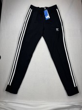 adidas Men's Adicolor 3-Stripes Joggers Black Small NWT