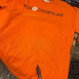 Vintage Original 1990s Sega Dreamcast Orange Promo T-Shirt L