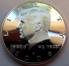 2008-S Kennedy Half Dollar Proof — photo from another recent sale
