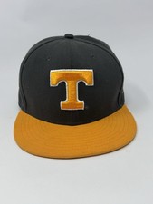 Tennessee Volunteers Vols New Era 59Fifty Grey Orange Fitted Hat Size 7 5/8