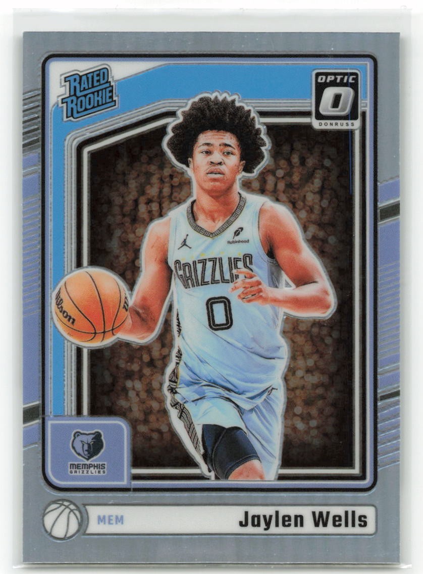 2024-25 Panini Donruss Optic Holo Jaylen Wells #252 Memphis Grizzlies RC