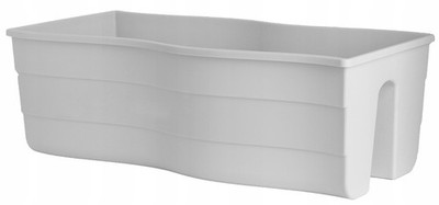 Wave 60 Geländer-Blumentopf | Weiß