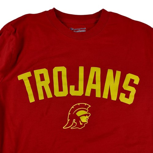 USC Trojans T Shirt Mens Small Champion Red Long Sleeve Southern California NCAA - Picture 2 of 8