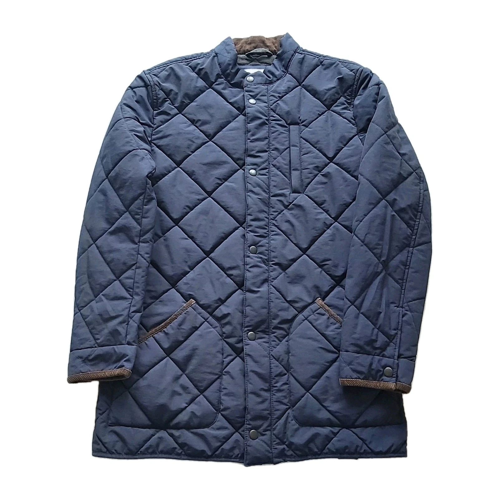 Orvis Jacket Men Small Quilted Padded Blue Field Outdoor Shooting Fly Fishing