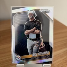 2025 Panini Prizm Black - Bill Cowher #118 Silver Prizm