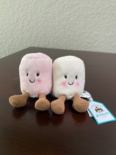 Jellycat Amuseables Pink and White Marshmallows Plushie
