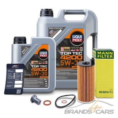 MANN ÖLFILTER + 6l 5W-30 FÜR BMW 1-ER F20 3-ER F30 G20 5-ER G30 X3 X4 X5 B47 B48
