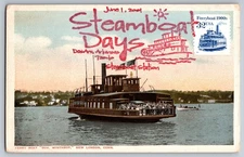 #2466 Transportation Series Ferryboat 1900's Maxi Card w/Pictorial Cancel