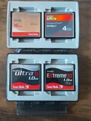 SanDisk Ultra Compact Flash Extreme Set 4 Stück mit Box Canon