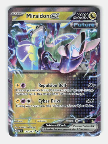 Miraidon ex 122/162 Double Rare Temporal Forces Pokemon Holo Near Mint