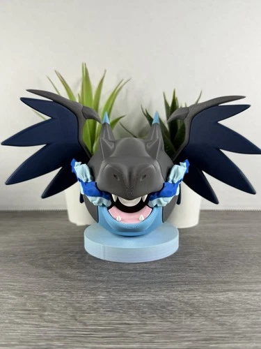 Pokemon TCG Mega Charizard X Inspired 3D Printed Pokeball