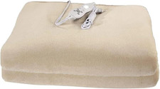 Deluxe Fleece Massage Table Warmer Pad - ETL Certified, Cream Color