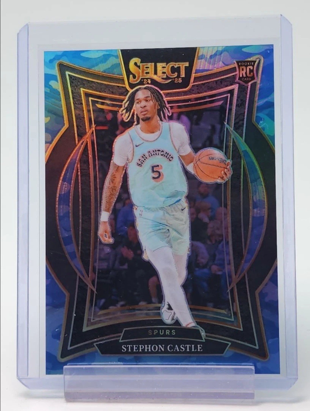 STEPHON CASTLE 2024-25 SELECT CONCOURSE ROOKIE BLUE CAMO SPURS RC /99 Q3948