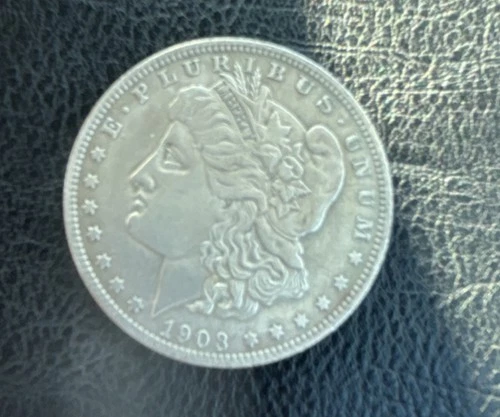 1903 Morgan Silver Dollar Denver Mint $1 Circulated Coin 0.9 Fineness