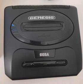 Sega Genesis II Core System W' Box, 2 Controllers, NHL97, Tested/Works, Read M67