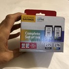 Canon 275 Black 276 Color Ink Cartridge Genuine Original Oem - New/Sealed