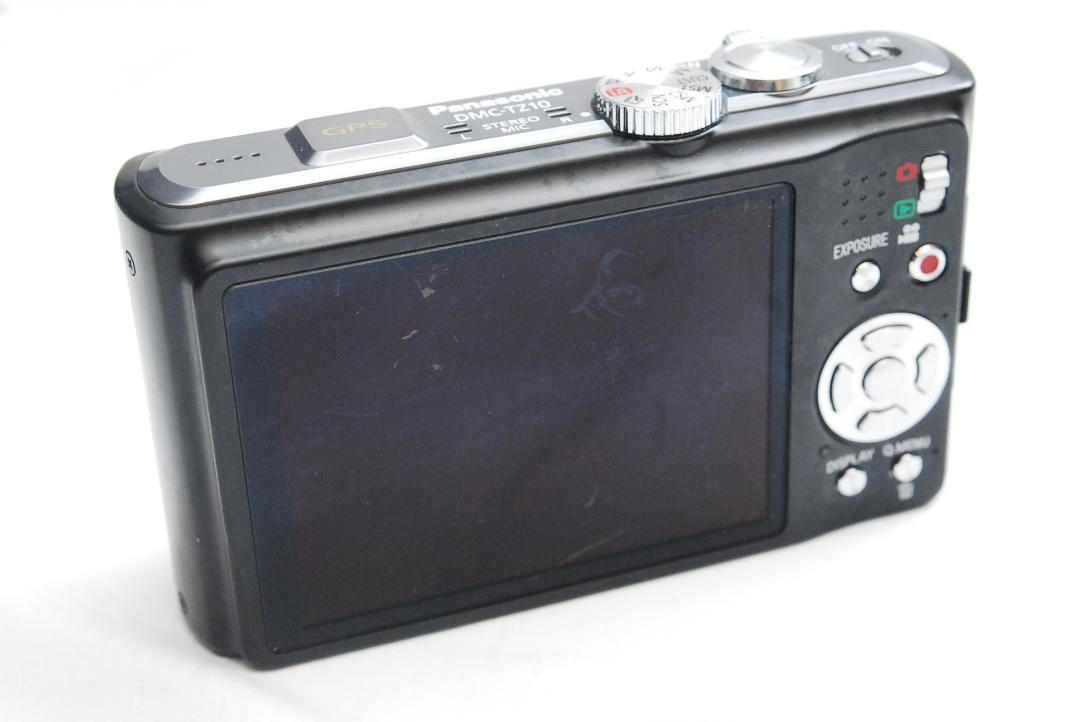 Used]Panasonic LUMIX DMC-TZ10 Compact Digital Camera Black tested