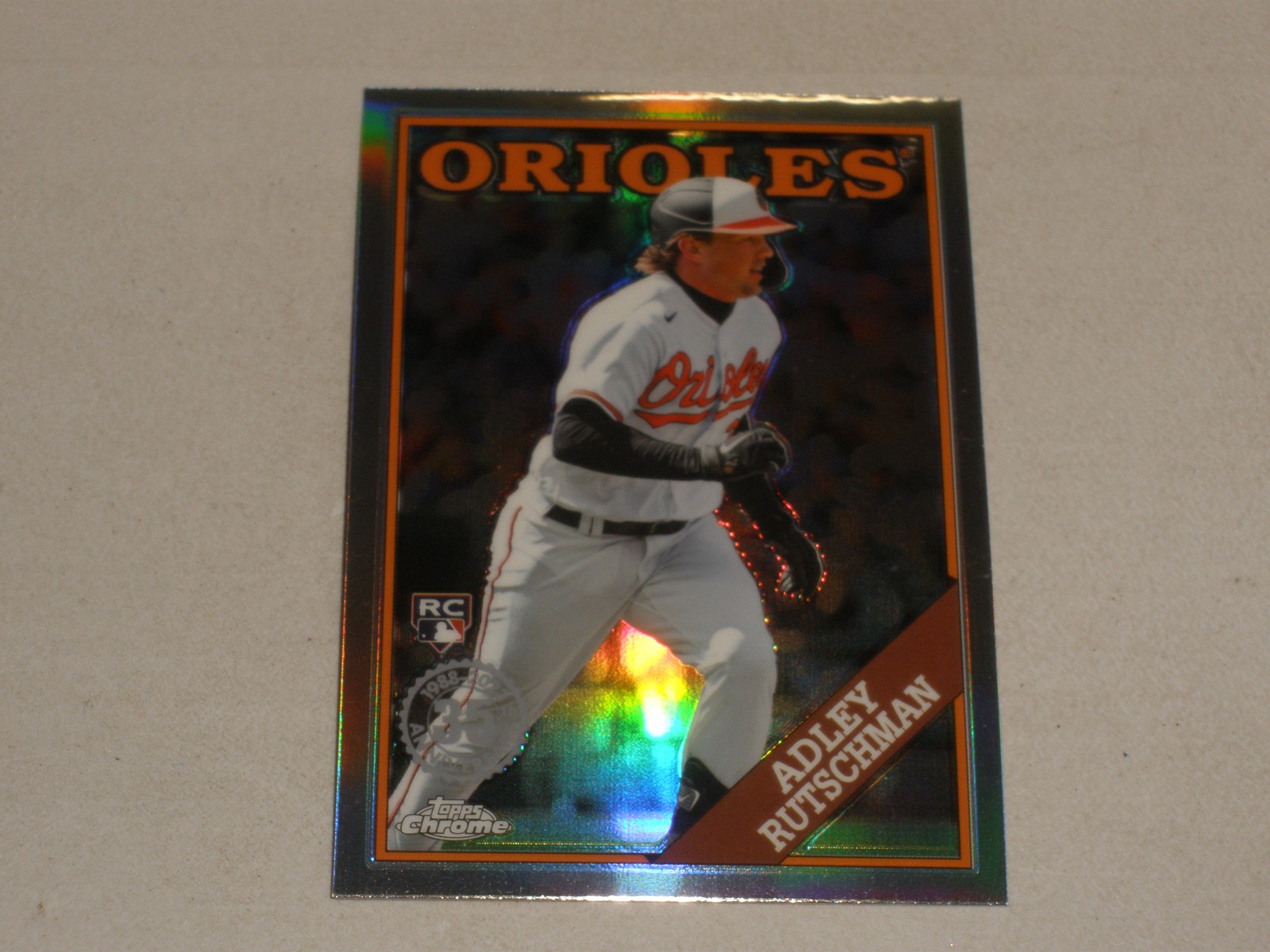 2023 Topps Chrome Update 1988 Style #19 Adley Rutschman Rookie RC A