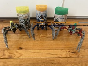 LEGO Bionicle Lot Of 3 Vahki With Canisters. 8618, 8615 And 8614 Missing Disks.