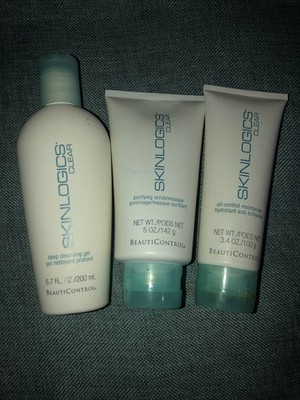 BeautiControl Skinlogics Clear Cleanser, Oil-Control Moisturizer & Scrub/Masque