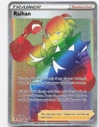 Raihan 224/203 Evolving Skies Rainbow Secret Rare